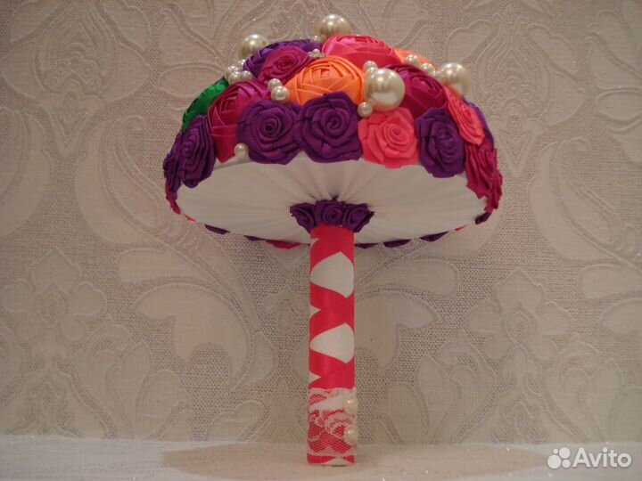 Свадебный букет из лент