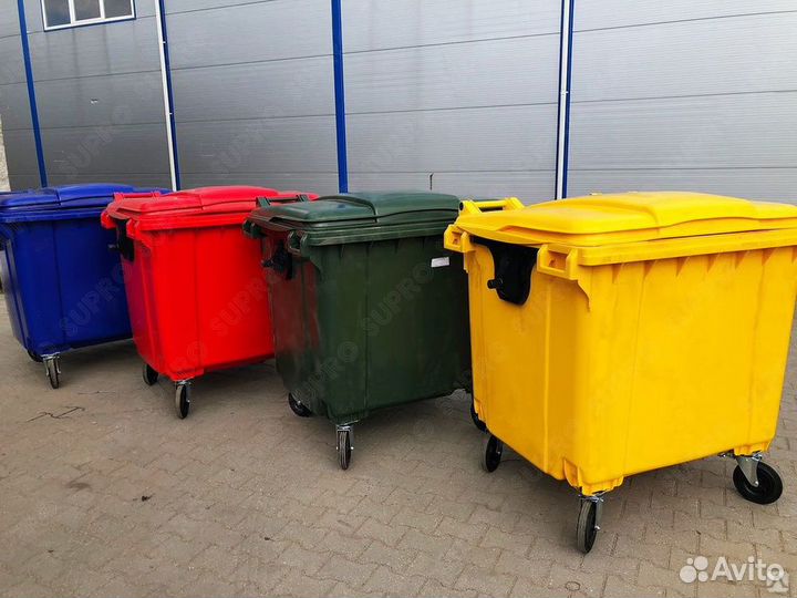 Евроконтейнер для мусора 660л Ш6126