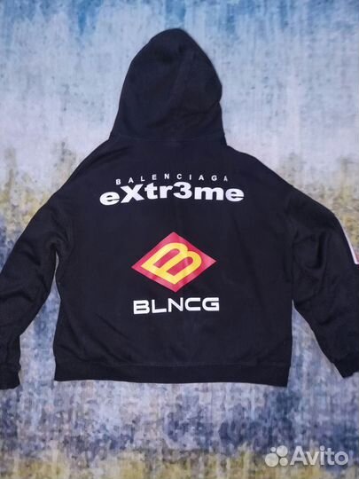 Balenciaga extreme zip hoodie