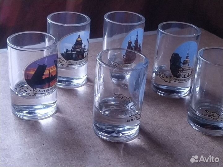 Набор подарочный - 6 стопок и пивная кружка