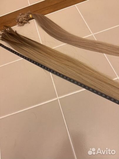 Волосы для наращивания 50 см блонд
