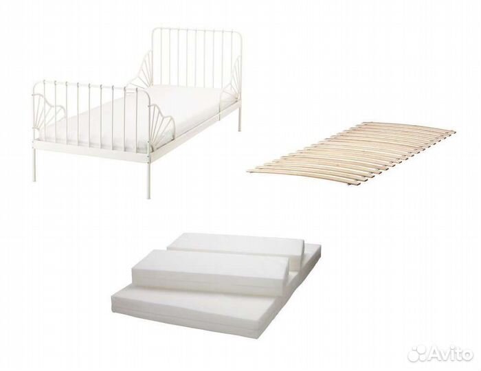 Кровать детская IKEA с матрасом