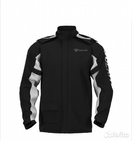 Мото дождевик Sulaite (куртка+брюки) черный CN