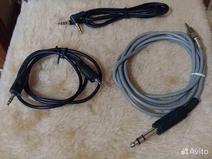 Провод aux кабель Jack 3.5mm 6.3mm
