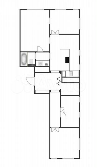 3-к. квартира, 65 м², 7/25 эт.