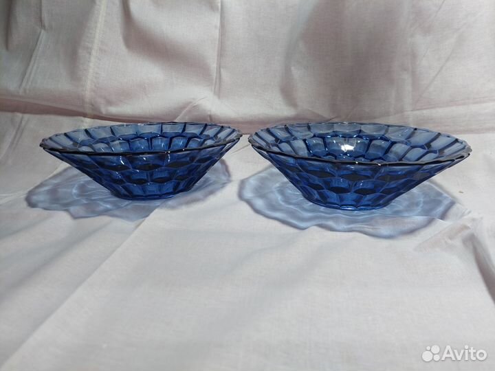 Салатники синее стекло