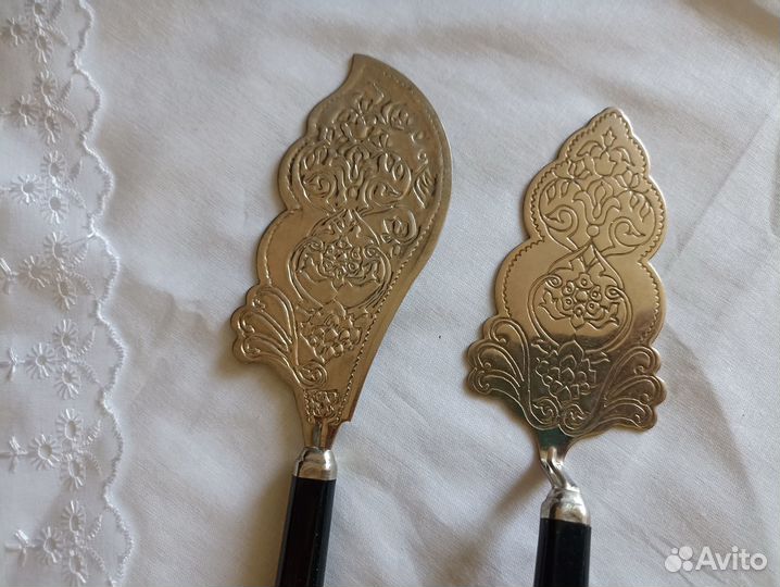 Набор сервировочный для торта мельхиор СССР