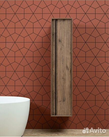 Тумба с раковиной Aquanet Lino дуб Веллингтон