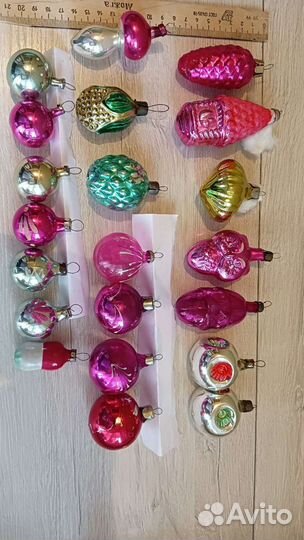Елочные игрушки СССР советские гирлянда 