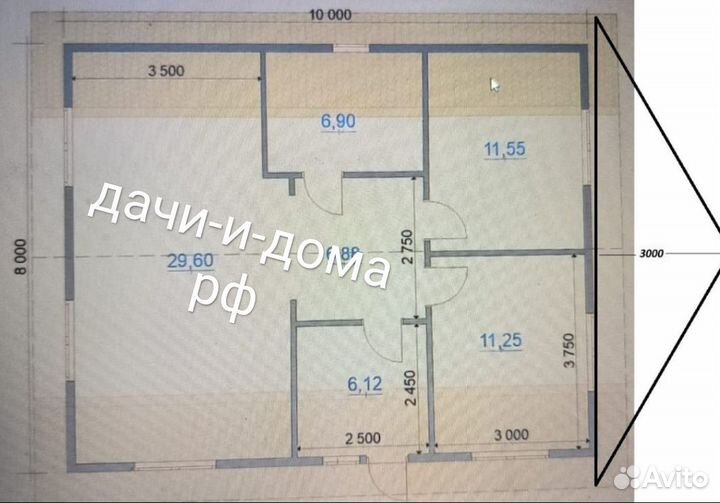 Каркасный дом 8х10