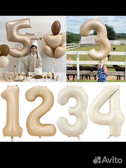 Шар надувной цифра 5. Новый