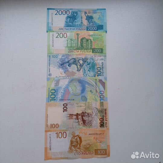 Коллекция современных(действующих) купюр
