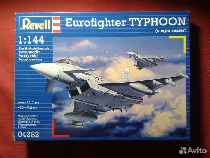 Сборная модель самолета 1 144 eurofighter typhoon