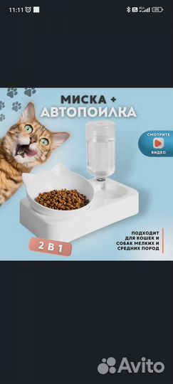 Миска для кошек на подставке