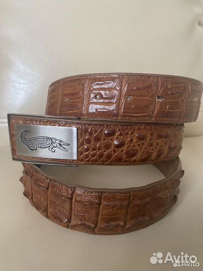 Ремень мужской натуральная кожа крокодила