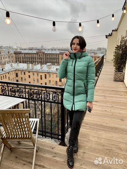 Пуховик зимний теплый