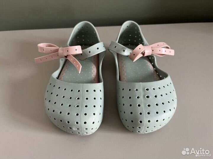 Резиновые туфли Mini melissa 25 26 мятные