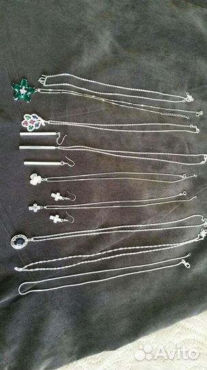 Серьги,цепи с подвесками,кольца,бижутерия
