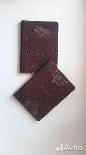 Обложка для паспорта натуральная кожа