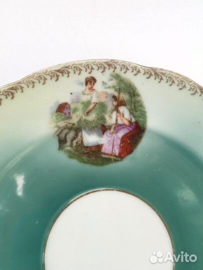 6 фарфоровых тарелок. Дулево, 1924-1927 гг