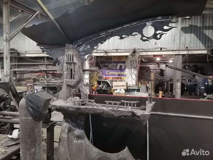 Кованые мангалы с крышей