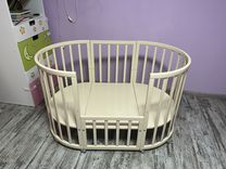 Овальная детская кроватка