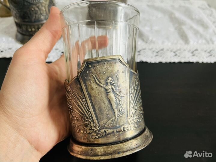 Подстаканники СССР мельхиор