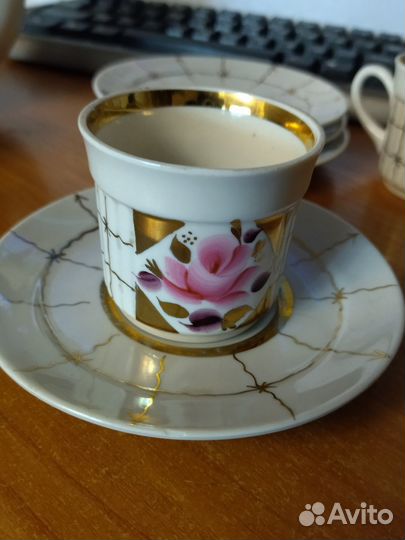 Мини кофейный сервиз «Роза»