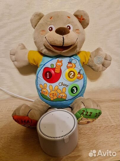 Мишка chicco музыкальный развивающий