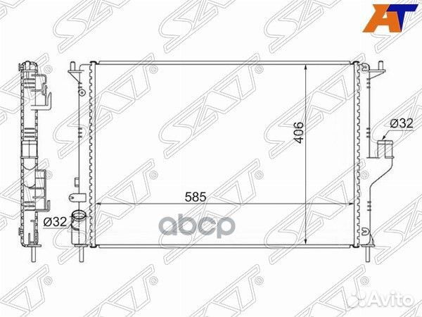 Радиатор Nissan Almera 12- / Renault Duster 10