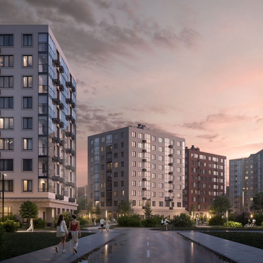 2-к. квартира, 48,6 м², 6/9 эт.