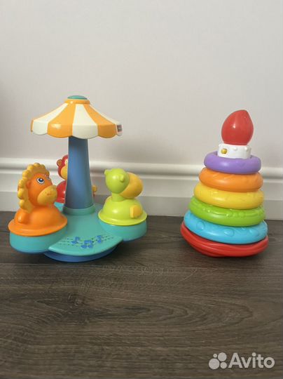 Карусель tiny love и музыкальная пирамидка