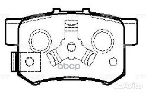 Ckho-22 Колодки тормозные дисковые зад GK