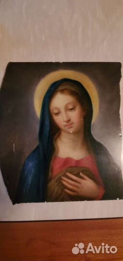 Фарфоровая картина Madonna (Богоматерь) редкость