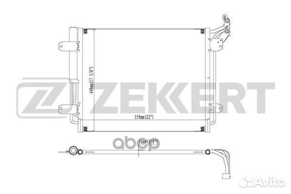 Радиатор кондиционера VW Tiguan 07- mk-3170