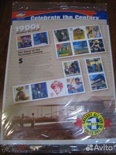 Марки США серия Celebrate the Century упаковка USP