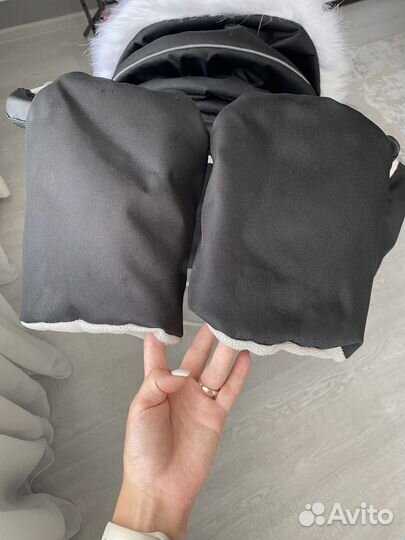 Санки коляска pikate черные