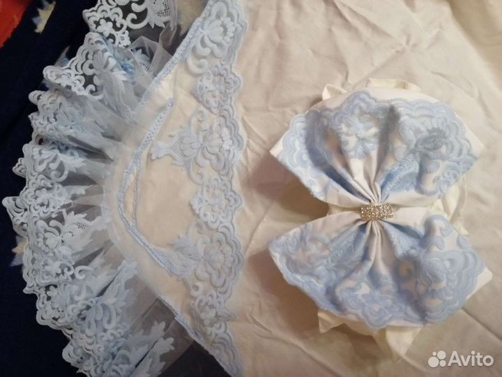 Кружевной уголок, бант на резинке