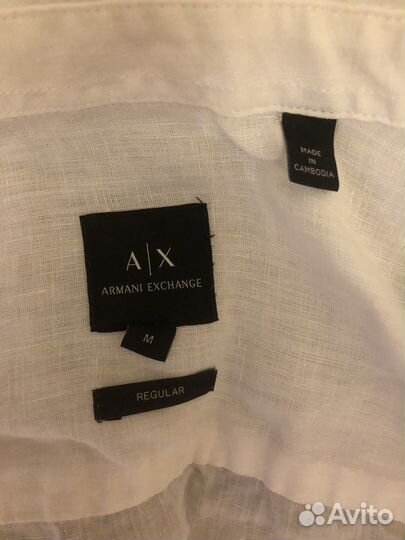 Рубашка белая Armani Exchange