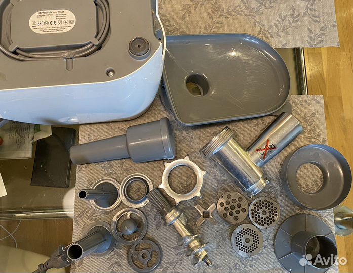 Запчасти для мясорубки kenwood pro 1600 MG510