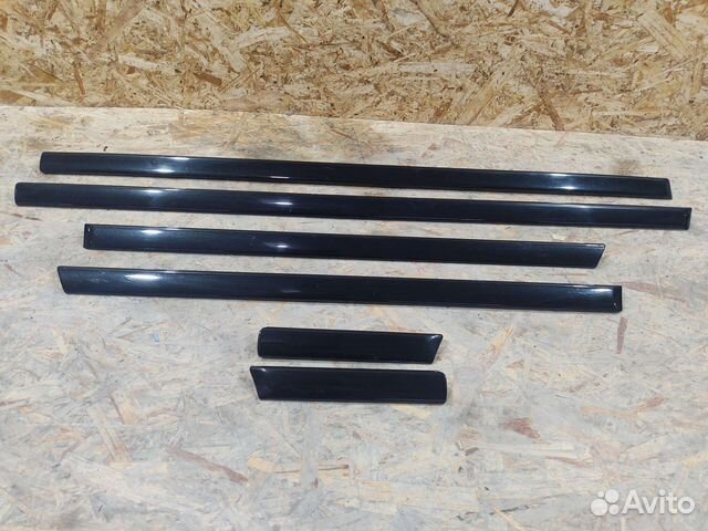 Молдинги дверные чёрные глянец BMW E39 седан