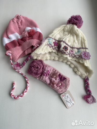 Набор шапок и повязка