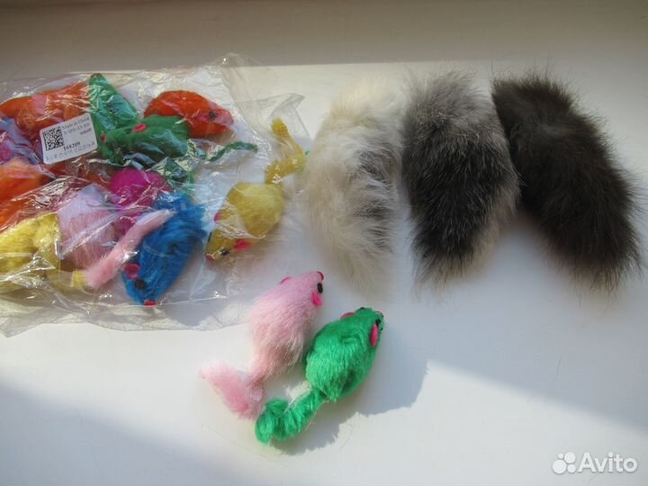 Игрушки для кошки - мышки и хвостики
