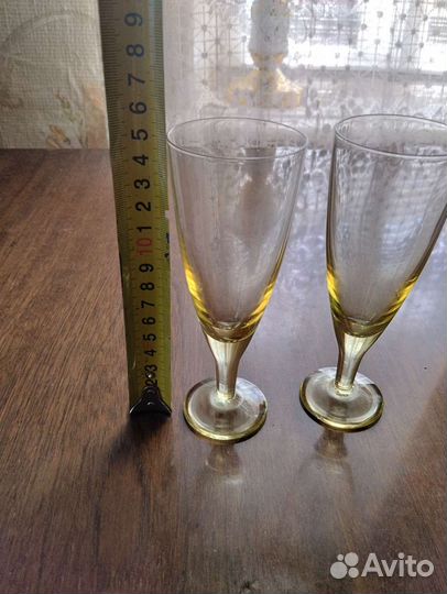 Фужеры цветное стекло СССР
