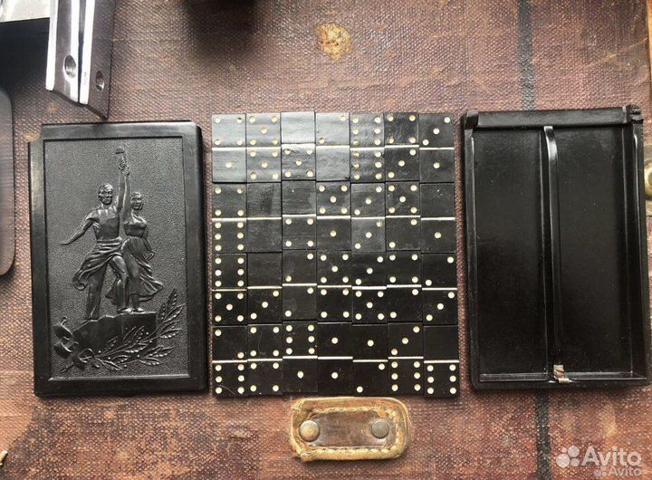 Домино Всхв, карболит СССР, комплект 28 шт