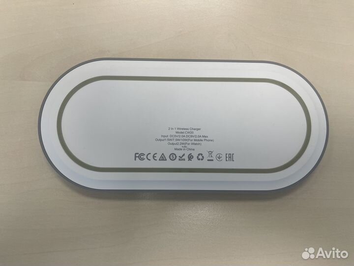 Беспроводное зарядное устройство 2 в 1 hoco CW20