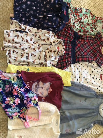 Одежда для девочки 4-5 лет рост 110-116см пакетом
