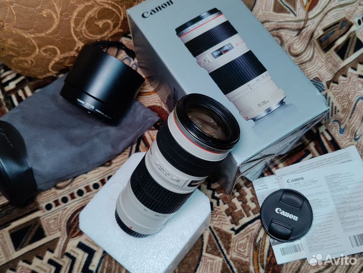 Новый canon ef 70 200mm f 4l usm объектив