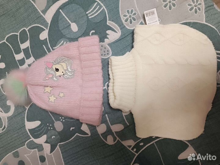 Шапка и снуд для девочки