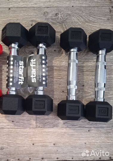 Медбол 7 кг. и гантели